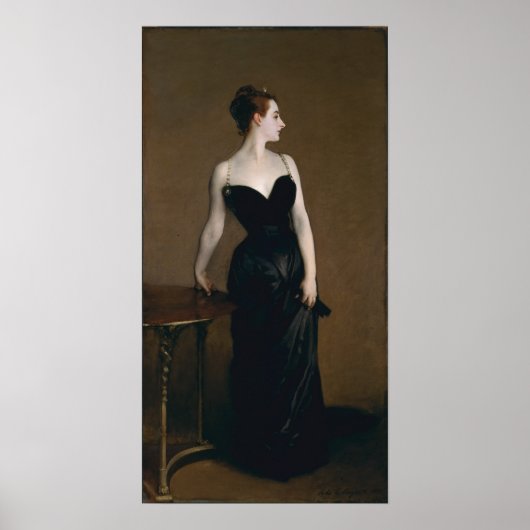 Poster Portrait de Madame X par John Singer Sargent, 1884 (Devant)