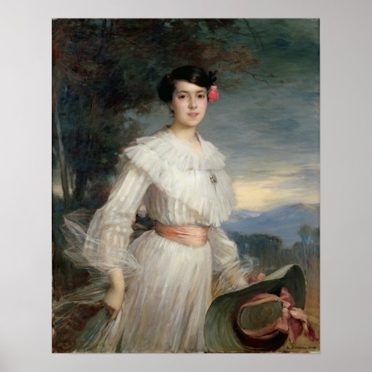 Poster Portrait de Madeleine Reclus, 1902 (Devant)