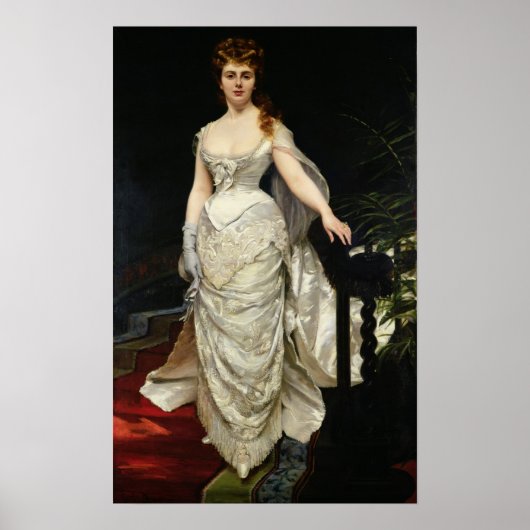 Poster Portrait de Mademoiselle X, 1873 (Devant)