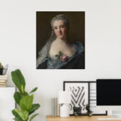 Poster Portrait de Manon Balletti - Jean-Marc Nattier (Bureau à domicile)