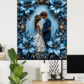 Poster Portrait de mariage romantique (Bureau à domicile)