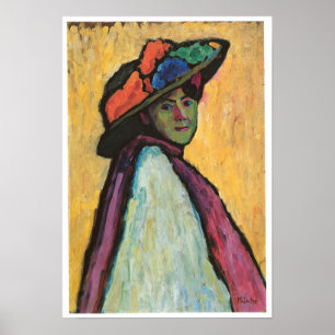 Poster Portrait de Marianne Von Werefkin, 1909