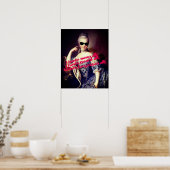 Poster Portrait de Marie Antoinette avec lunettes de sole (Cuisine)