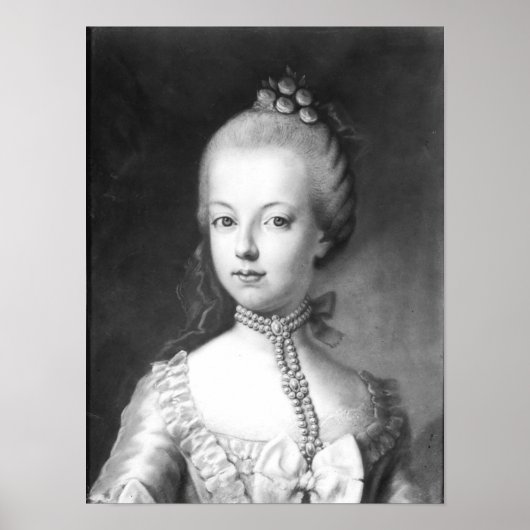 Poster Portrait de Marie-Antoinette de Habsbourg (Devant)
