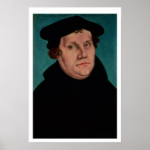 Poster Portrait de Martin Luther, 1529