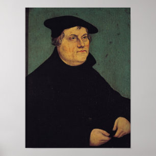 Poster Portrait de Martin Luther 1543