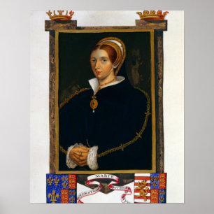 Poster Portrait de Mary Tudor, de 'Mémoires de la Cour