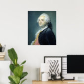 Poster Portrait de Maurice Quentin de la Tour, 1750 (Bureau à domicile)