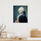 Poster Portrait de Maurice Quentin de la Tour, 1750 (Cuisine)