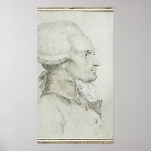 Poster Portrait de Maximilien de Robespierre (Devant)