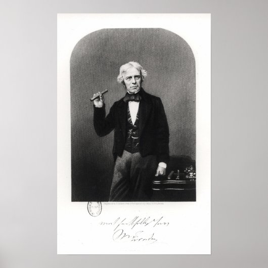 Poster Portrait de Michael Faraday (Devant)
