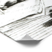 Poster Portrait de Miguel de Cervantes Saavedra (Coin)