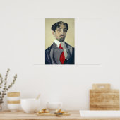 Poster Portrait de Mikhail Kuzmin, 1909 (Cuisine)