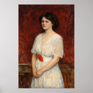 Poster Portrait de Miss Claire Kenworthy par Waterhouse
