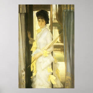 Poster Portrait de Miss Lloyd par Tissot, Portrait Vintag