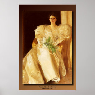Poster Portrait de Mme Eben Richards par Anders Zorn