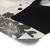 Poster Portrait de mode Abstrait (Coin)