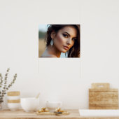 Poster Portrait de mode de l'art féminin (Cuisine)