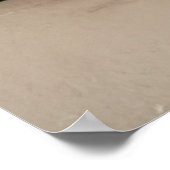 Poster Portrait de mode de teckel cosy (Coin)