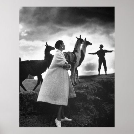 Poster Portrait de mode péruvien, 1952 (Devant)