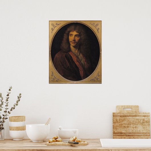 Poster Portrait de Molière (Cuisine)