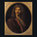 Poster Portrait de Molière<br><div class="desc">Portrait de Molière (1622-1673) de l'Ecole Française située au Château de Versailles,  France. Le Portrait de Molière (1622-1673) a été créé autour du 17ème siècle.</div>