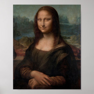 Poster Portrait de Mona Lisa de Léonard de Vinci
