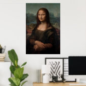 Poster Portrait de Mona Lisa de Léonard de Vinci (Bureau à domicile)