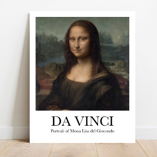 Poster Portrait de Mona Lisa del Giocondo par Da Vinci