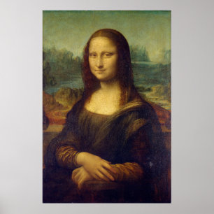Poster Portrait de Mona Lisa par Léonard de Vinci
