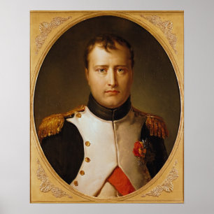 Poster Portrait de napoléon dans l'uniforme
