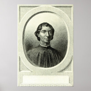 Poster Portrait de Niccolo Machiavelli
