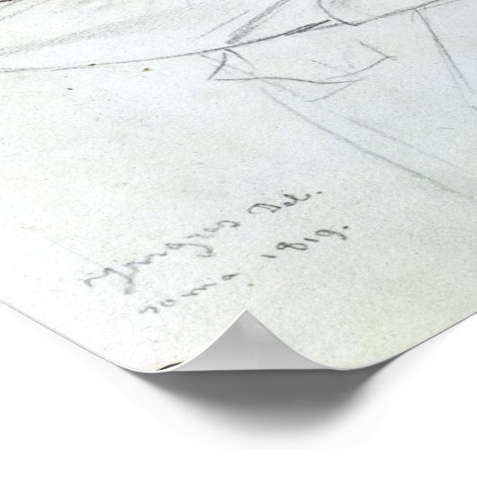 Poster Portrait de Niccolo Paganini 1819 (Coin)