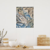 Poster Portrait de Pablo Picasso par Juan Gris (Cuisine)