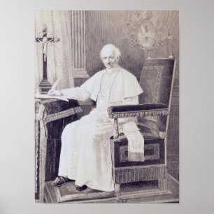 Poster Portrait de pape Lion XIII