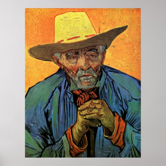 Poster Portrait de Patience Escalier par Vincent van Gogh (Devant)