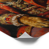 Poster Portrait de Petit Chien Lion Noble (Coin)