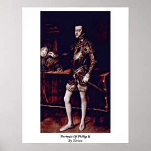 Poster Portrait De Philip Ii Par Titian