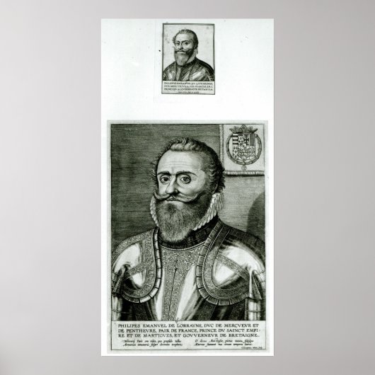Poster Portrait de Philippe-Emmanuel de Lorraine (Devant)