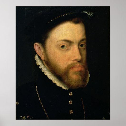 Poster Portrait de Philippe II d'Espagne (Devant)
