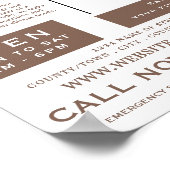 Poster Portrait de pied, Clinique de podiatrie, Podiatris (Coin)