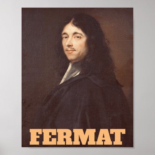 Poster Portrait de Pierre de Fermat (Devant)