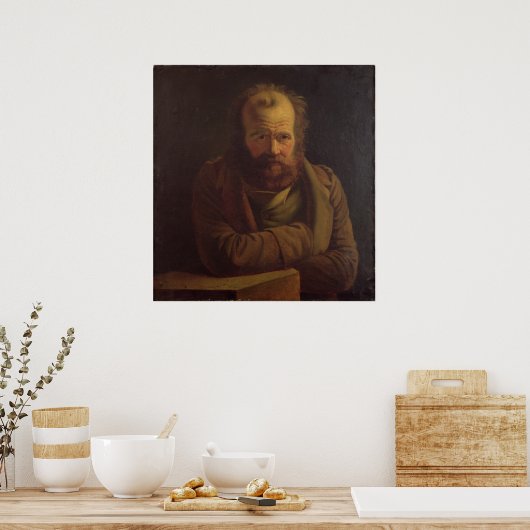 Poster Portrait de Pierre Joseph Proudhon (Cuisine)