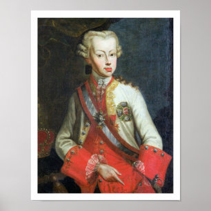 Poster Portrait de Pietro Leopoldo di Lorena, c.1750