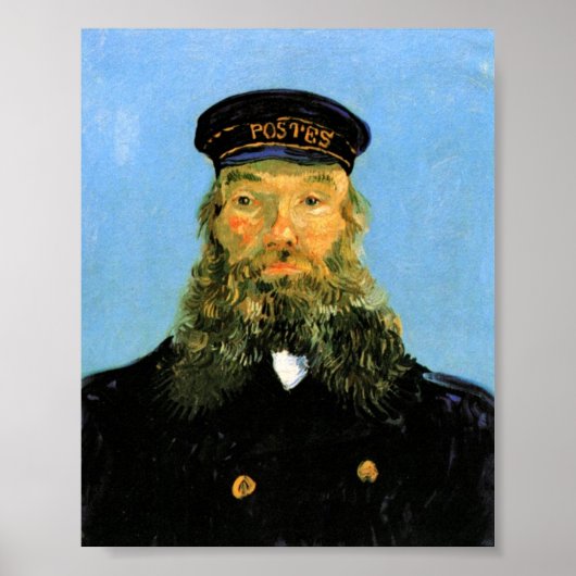 Poster Portrait de Postman Roulin par Van Gogh (Devant)