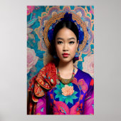 Poster Portrait de princesse asiatique (Devant)