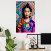 Poster Portrait de princesse asiatique (Bureau à domicile)