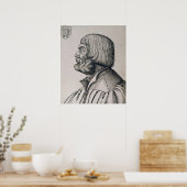 Poster Portrait de profil de Albrecht Durer, 1527 (Cuisine)
