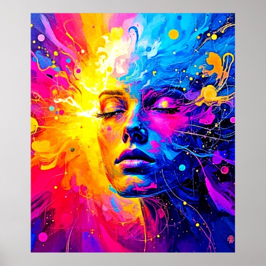 Poster Portrait de rayonnement émotionnel (Devant)
