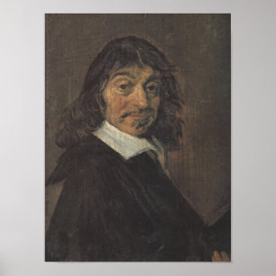 Poster Portrait de René Descartes par Frans Hals